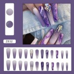 Artificial Nails Supplier - Wholesale High Quality ABS Hand Painted 3D Square French