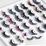 Mink Lashes Supplier - Wholesale 3D Multi-Color Shiny Christmas Rainbow Full Strip