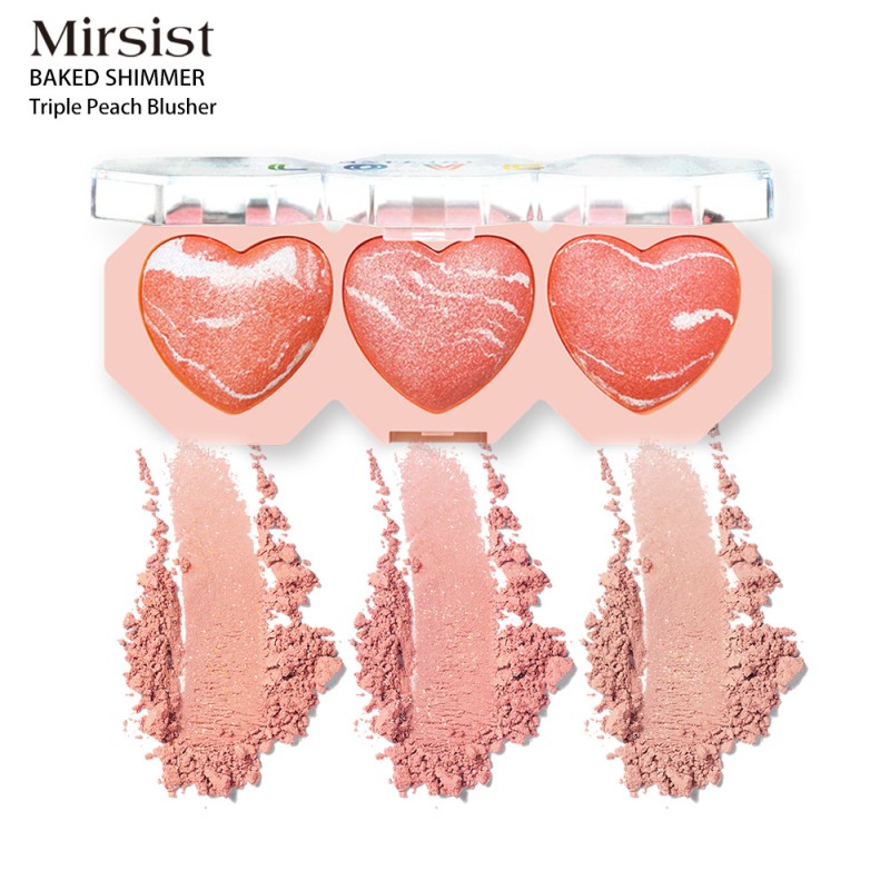 Blush Palette Supplier - Private Label Vegan Heart-Shaped Baked High-Gloss All-In-One