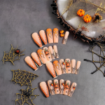 Nail Stickers Manufacturer - Women Girls' Funny French 3D DIY Nail Decals Halloween
