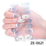 Nail Decals Factory - High-Style Marble Effect 3D Polish Resin Full Sticker Press-Ons