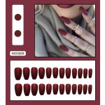 Artificial Fingernails Factory - 24 Pieces Boxed Wearable Detachable Autumn Winter Frosted