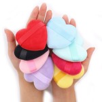 Powder Puff Factory - Custom Logo Velvet Heart Shape Triangle Soft Cosmetic Sponge