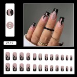 Artificial Nails Supplier - Wholesale High Quality ABS Hand Painted 3D Square French
