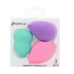 Makeup Sponge Set Factory - Custom 3-Pack Teardrop Gourd Slant Cut Blender Set