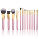 Makeup Brush Set Supplier - Gracedo 15pcs Premium Pink Foundation Blush Concealer