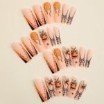 Nail Stickers Manufacturer - Women Girls' Funny French 3D DIY Nail Decals Halloween