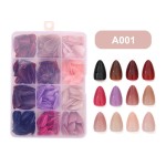 Nail Strips Supplier - Wholesale 288-Piece ABS Solid Color 12 Glossy Colors