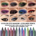 Eyeliner Gel Pen Manufacturer - Wholesale 2-in-1 14-Color Waterproof Pearl Shadow