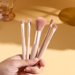 Makeup Brush Set Manufacturer - Hot Sale 5-Piece Soft Hair Portable Mirror Box