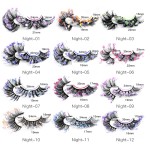 Mink Lashes Supplier - Wholesale 3D Multi-Color Shiny Christmas Rainbow Full Strip