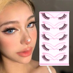 False Eyelashes Supplier - European American Fox Eye 5D Fluffy Thick Curly Mink