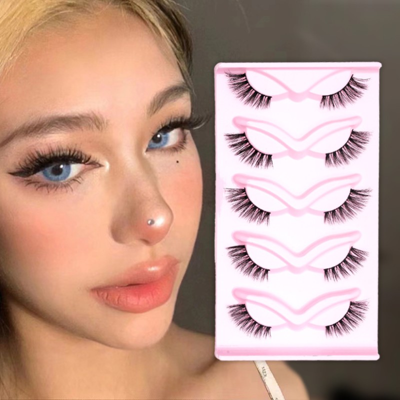False Eyelashes Supplier - European American Fox Eye 5D Fluffy Thick Curly Mink