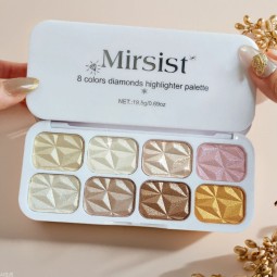 Highlighter Palette Manufacturer - 8-Color Glitter Liquid Face Contour Blush Shimmer