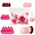 Makeup Puff Supplier - Latex-Free 7-Piece Round Bottle Sponges Concealer Puff