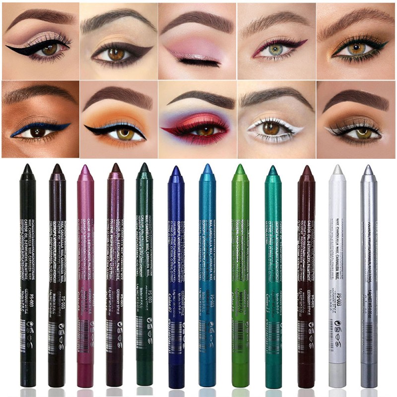 Eyeliner Gel Pen Manufacturer - Wholesale 2-in-1 14-Color Waterproof Pearl Shadow