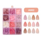 Nail Strips Supplier - Wholesale 288-Piece ABS Solid Color 12 Glossy Colors