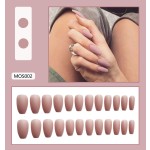 Artificial Fingernails Factory - 24 Pieces Boxed Wearable Detachable Autumn Winter Frosted