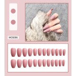 Artificial Fingernails Factory - 24 Pieces Boxed Wearable Detachable Autumn Winter Frosted