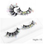 Mink Lashes Supplier - Wholesale 3D Multi-Color Shiny Christmas Rainbow Full Strip