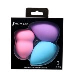 Makeup Sponge Set Factory - Custom 3-Pack Teardrop Gourd Slant Cut Blender Set