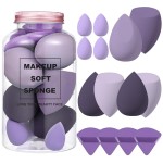 Makeup Puff Supplier - Latex-Free 7-Piece Round Bottle Sponges Concealer Puff