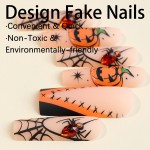 Nail Stickers Manufacturer - Women Girls' Funny French 3D DIY Nail Decals Halloween
