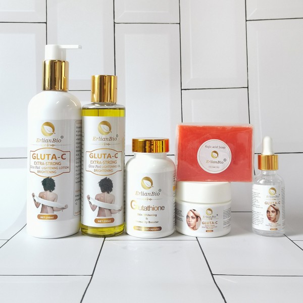 Skin Care Set Manufacturer - Private Label Gluta-C Whitening Set Repair Skinmoisturizing Essence