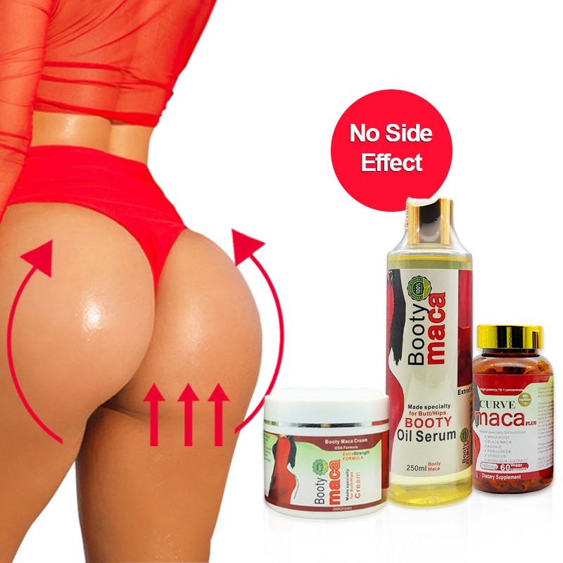 Butt Enlargement Set Manufacturer - OEM No Side Effects Cream and Oil Serum Set for Women