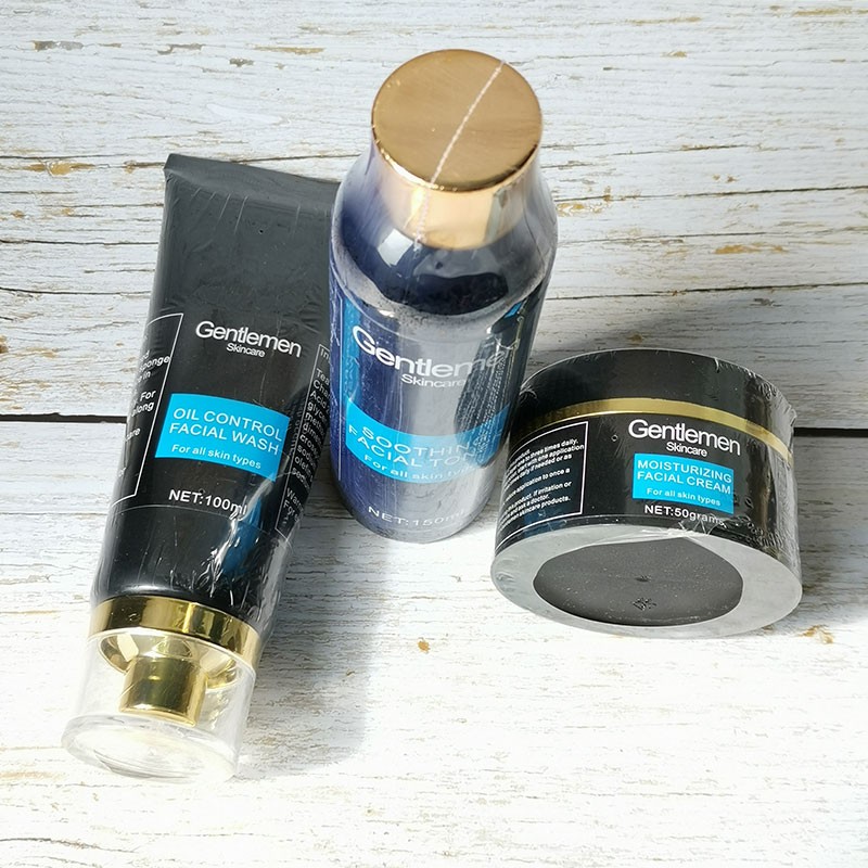 Skin Care Set Factory - Private Label OEM Mens Organic Face Skin Care Set Moisturizer Cream Wash