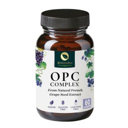 OPC Capsules Manufacturer - OEM 100% Natural 60 Capsules French Grape Seed Complex Non-GMO