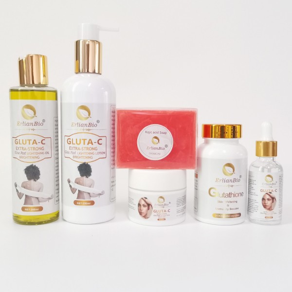 Skin Care Set Manufacturer - Wholesale ERLIANBIO Private Label Glutathione Vitamin C 7 Days Whitening