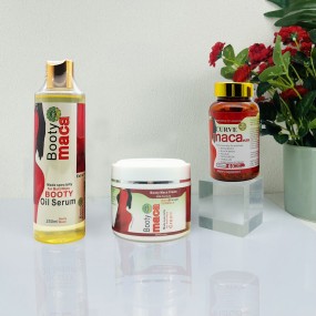 Butt Enlargement Set Manufacturer - Private Label Cream and Oil Set Black Maca Hip Enlargement