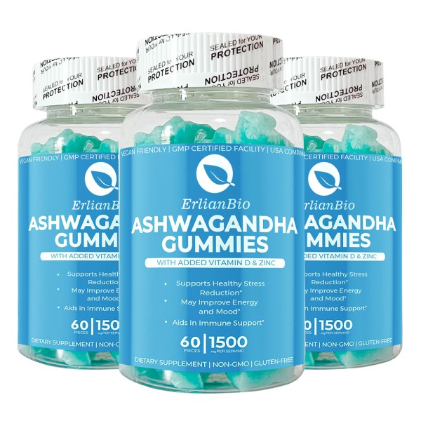Ashwagandha Gummies Supplier - OEM Private Label Vegan Pectin Candy Stress Relief