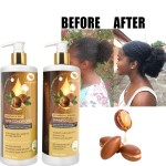 Hair Set Supplier - Wholesale Customization Own Brand Smooth Hair Argan Oil Shampoo Conditioner