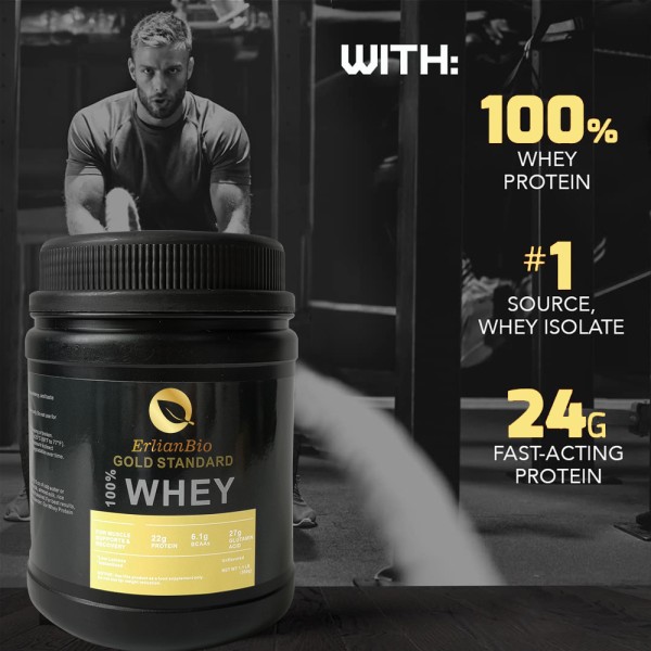 Protein Powder Factory - Private Label 5lb 100% Whey Protein Isolate Body Muscle Building Gold