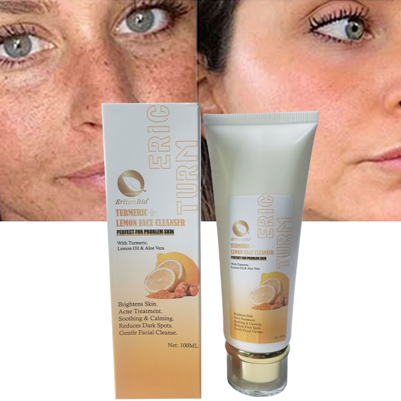 Face Cleanser Manufacturer - OEM Private Brand Turmeric Extract Brightening Organic