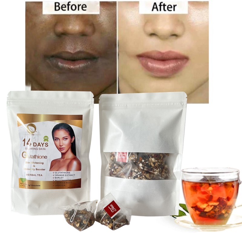 Skin Whitening Tea Factory - Free Sample Custom 30 Bag Smooth Tea Healthy Lightening Women