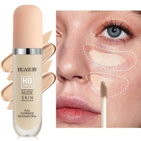 HD Concealer Factory - HUASURV Wholesale 4 Colors Waterproof Liquid Even Skin Tone