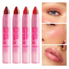 Jelly Blush Stick Factory - HUASURV 4 Color High Pigment Waterproof Long Lasting Shiny