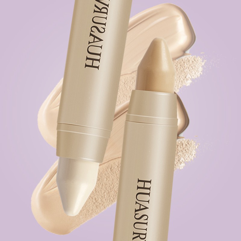 粉底化妆品源头工厂-HUASURV变色高遮持久哑光防水