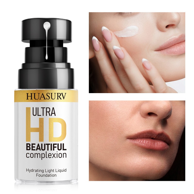 Liquid Foundation Manufacturer - HUASURV 4-Color Full Coverage Matte Oil Control Waterproof