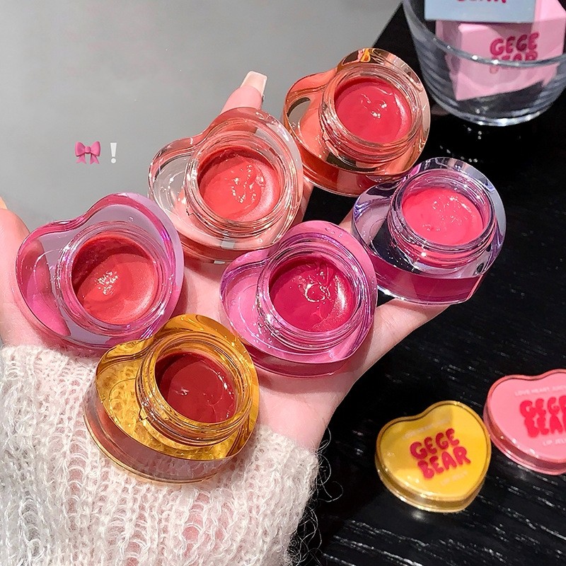 Lip Gloss Supplier - High-quality Mirror Jelly Heart-shape Lip Glaze Moisturizing Shining Lip Gloss