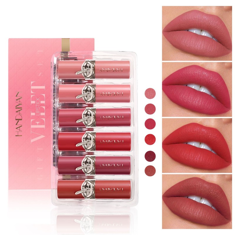 Lipstick Factory - Nourishing Velvet Matte Lipstick High Pigmented Waterproof Creamy Texture Lipstick