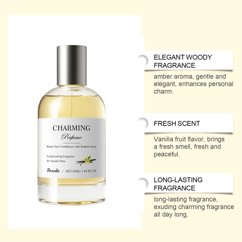 Women's Perfume Factory - High Quality 50ml Fresh Light Fragrance Vanilla Amber Spray