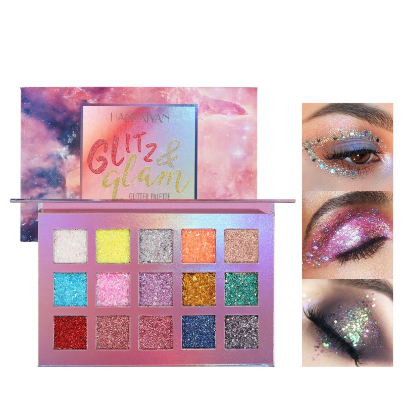 Eye Shadow Supplier - Eye Shadow Multicolor Glitter High Pigment Shimmer Sparkle Palette Long Lasting
