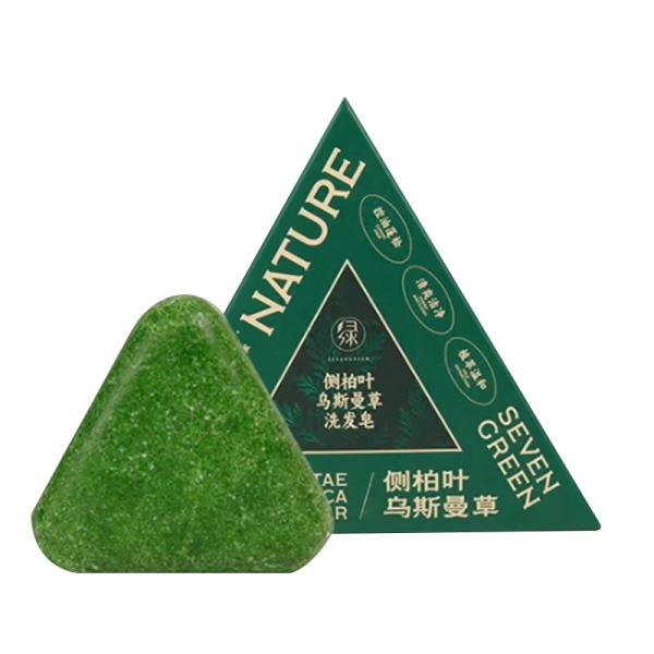 洗发皂厂家-天然草本侧柏乌斯曼草固发控油皂