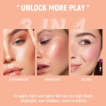 Makeup Palette Factory - 3-in-1 Notebook Eye Shadow Highlighter Blush Makeup Book Palette 3 Layers