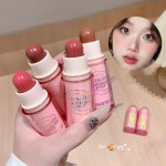 腮红棒生产厂家-面部脸颊彩妆腮红棒顺滑保湿浅色霜状腮红