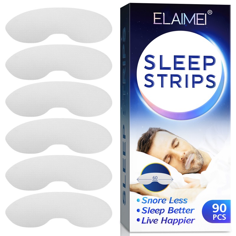 Snoring Strips Supplier - Anti Snoring Sleep Strips 90 Pcs Lip Shape Mouth Tapes Improves Sleeping